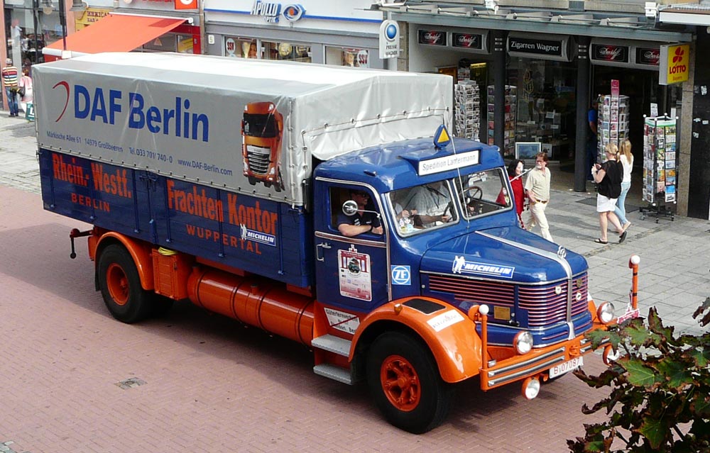 historische Deutschlandfahrt 2014,   - Frechen - Prag - Berlin     Bssing 5500